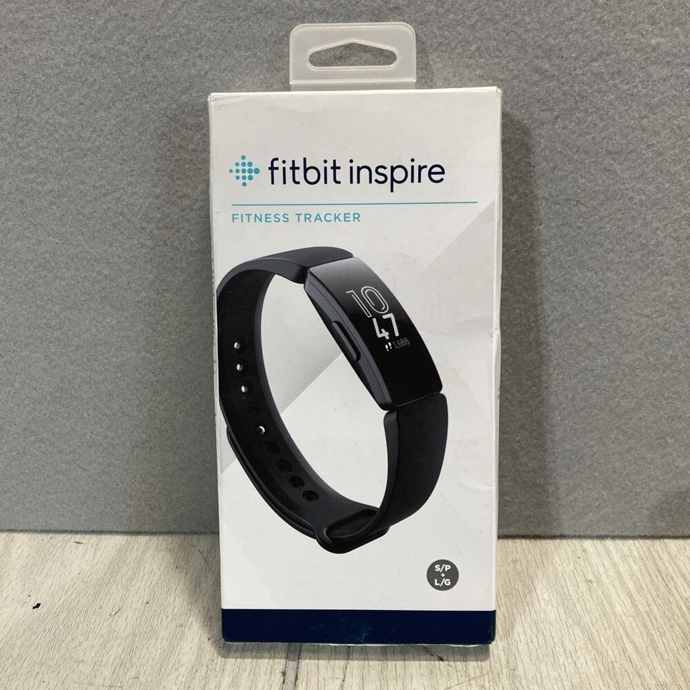 Sealed Fitbit Inspire Activity Tracker FB412BKBK Black Small/Large Bands